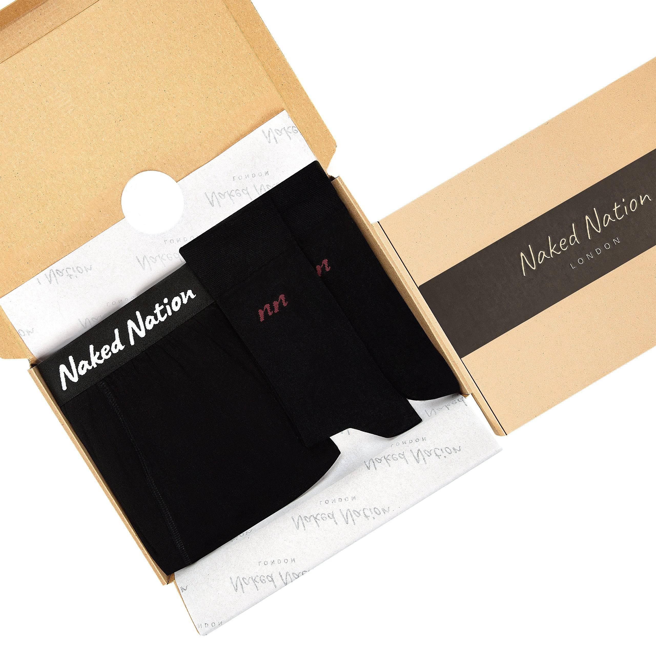 Set of Bamboo Boxers + 2 Pairs of Bamboo Socks for Men - Image 4