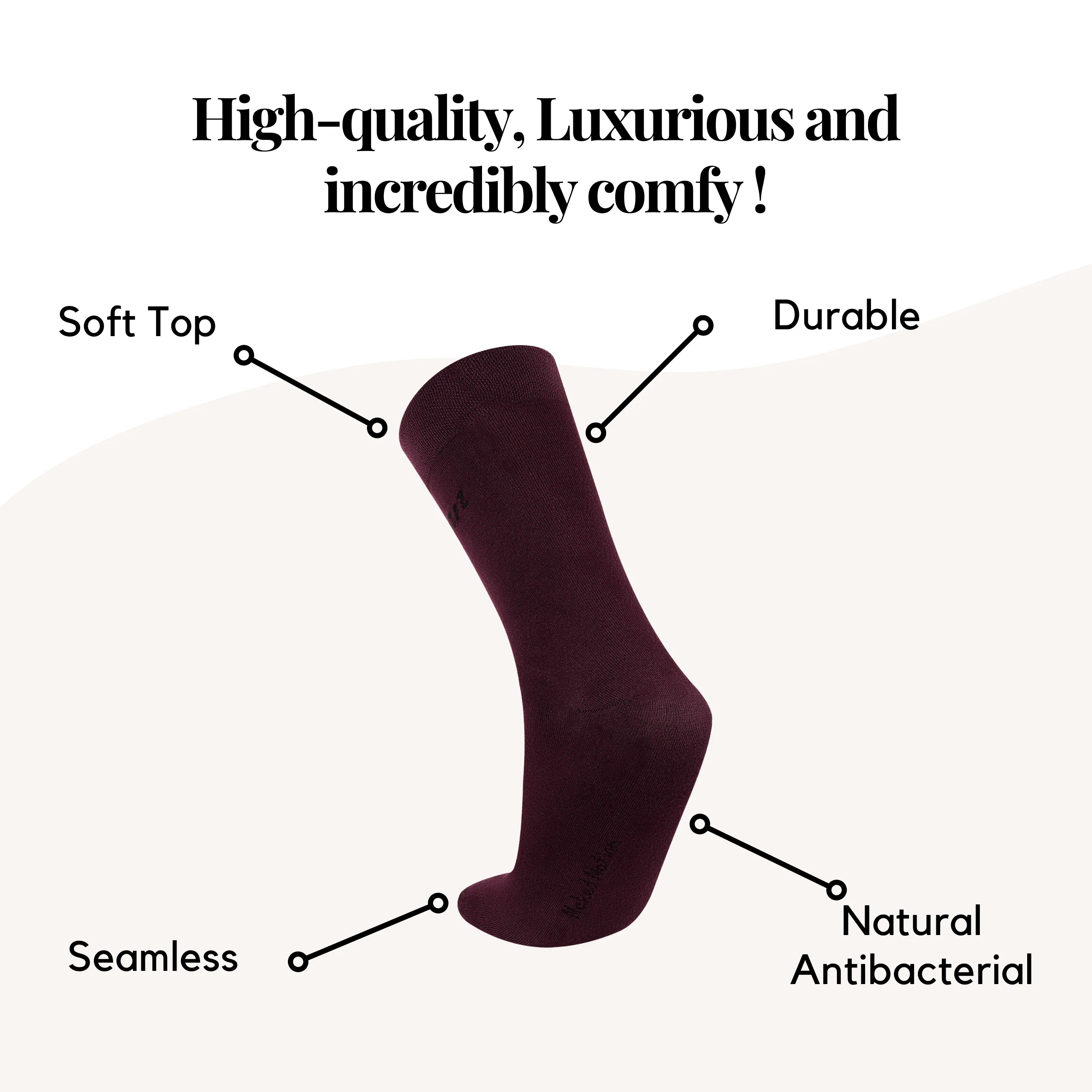 6 Pairs Soft Crew Bamboo Socks – Premium Comfort & Fit - Image 6